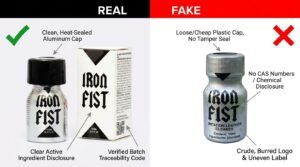 authentic poppers vs fake