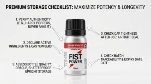 how to store and care for your poppers