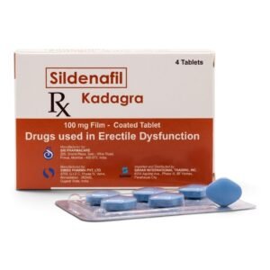 Kadagra Sildenafil 100mg 4 Tablets pack.
