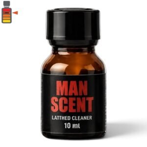 Man Scent Original Propyl 10ml glass bottle with Lockerroom branding layout.