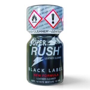 Super Rush Black Label Amyl 10ml bottle packaging.