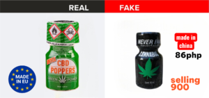 fake poppers vs premium